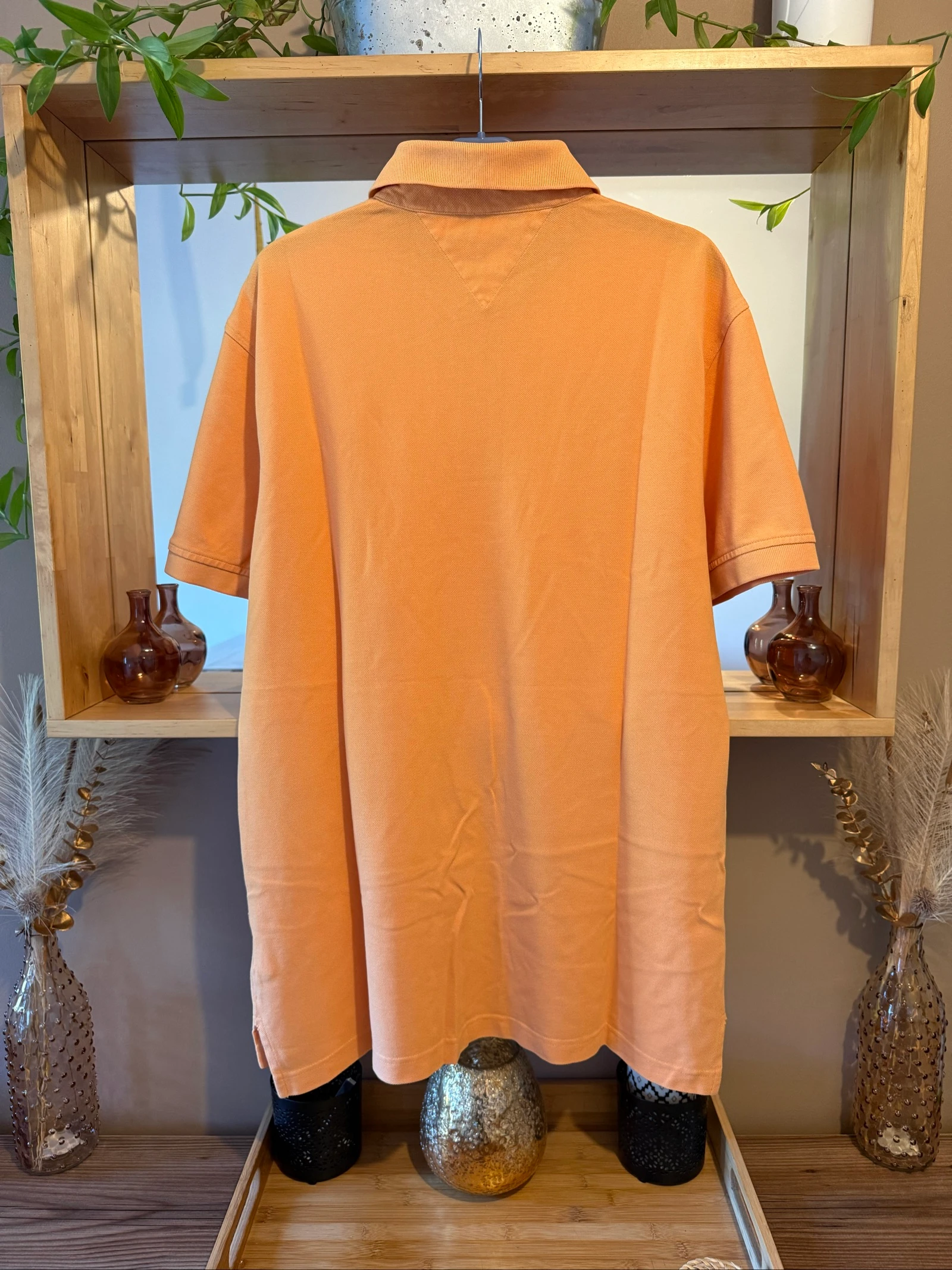 Polo Tommy Hilfiger para hombre XL albaricoque naranja 100% algodón – Muy buen estado – photo 2